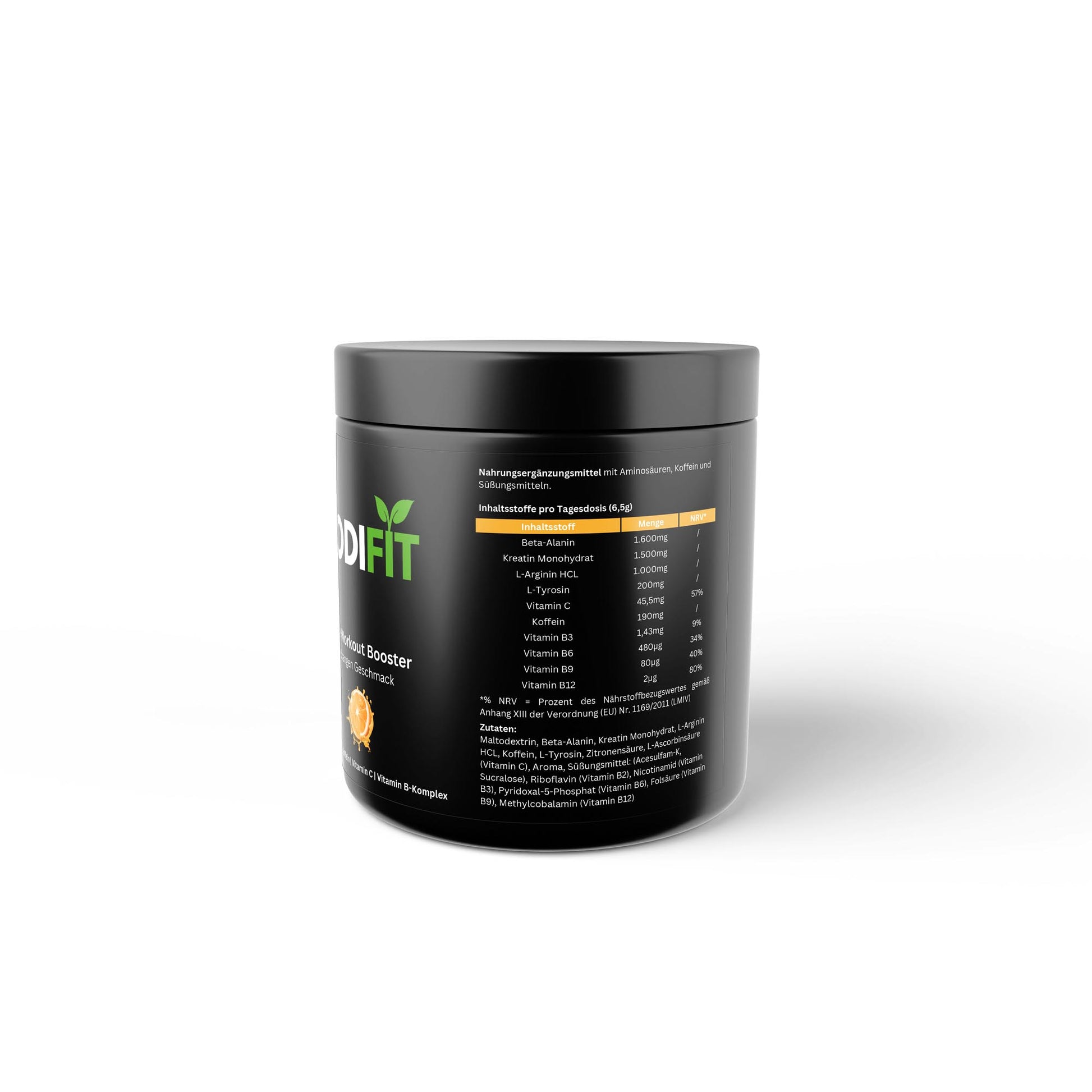 Pre-Workout Booster - Geschmack: Orange - Dodi Fit
