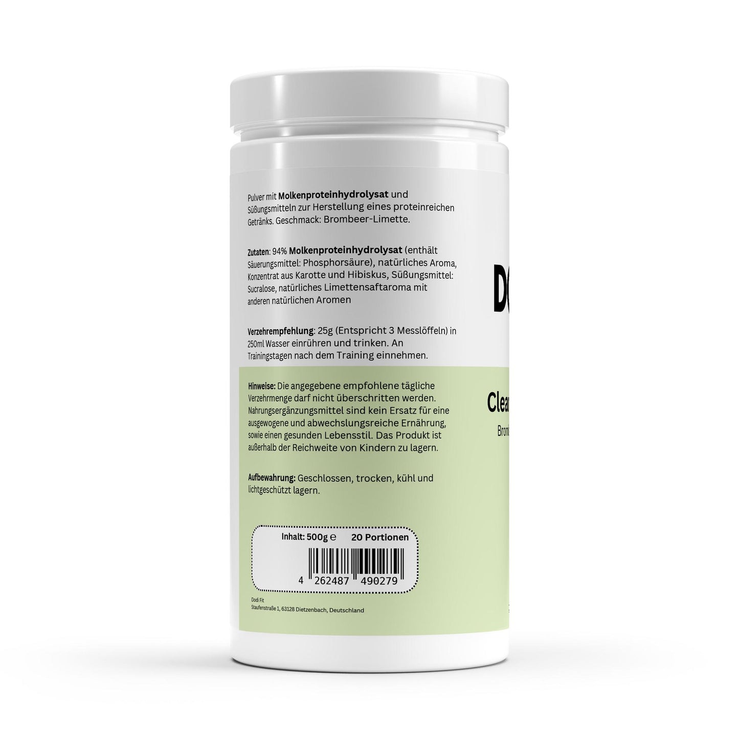 Clear Whey Protein Brombeere-Limette - 500g - Dodi Fit