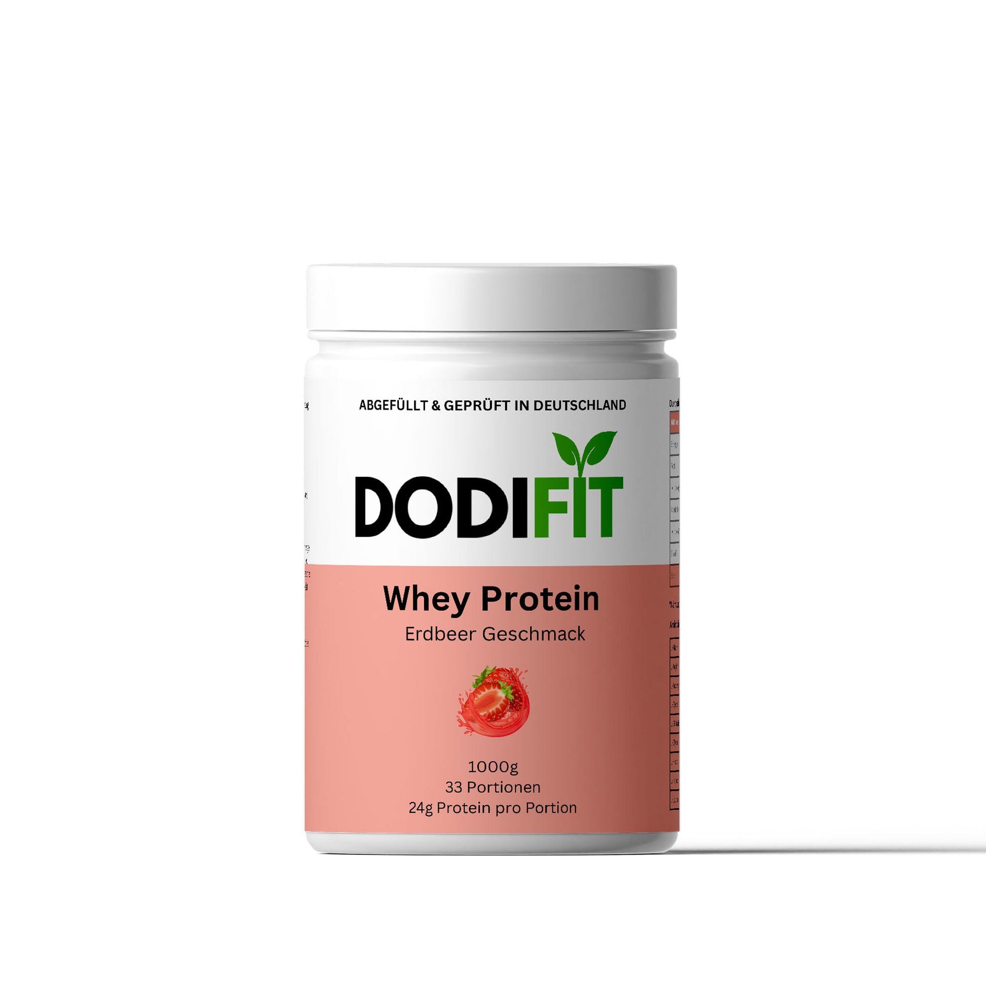 Premium Whey - Geschmack: Erdbeere - Dodi Fit