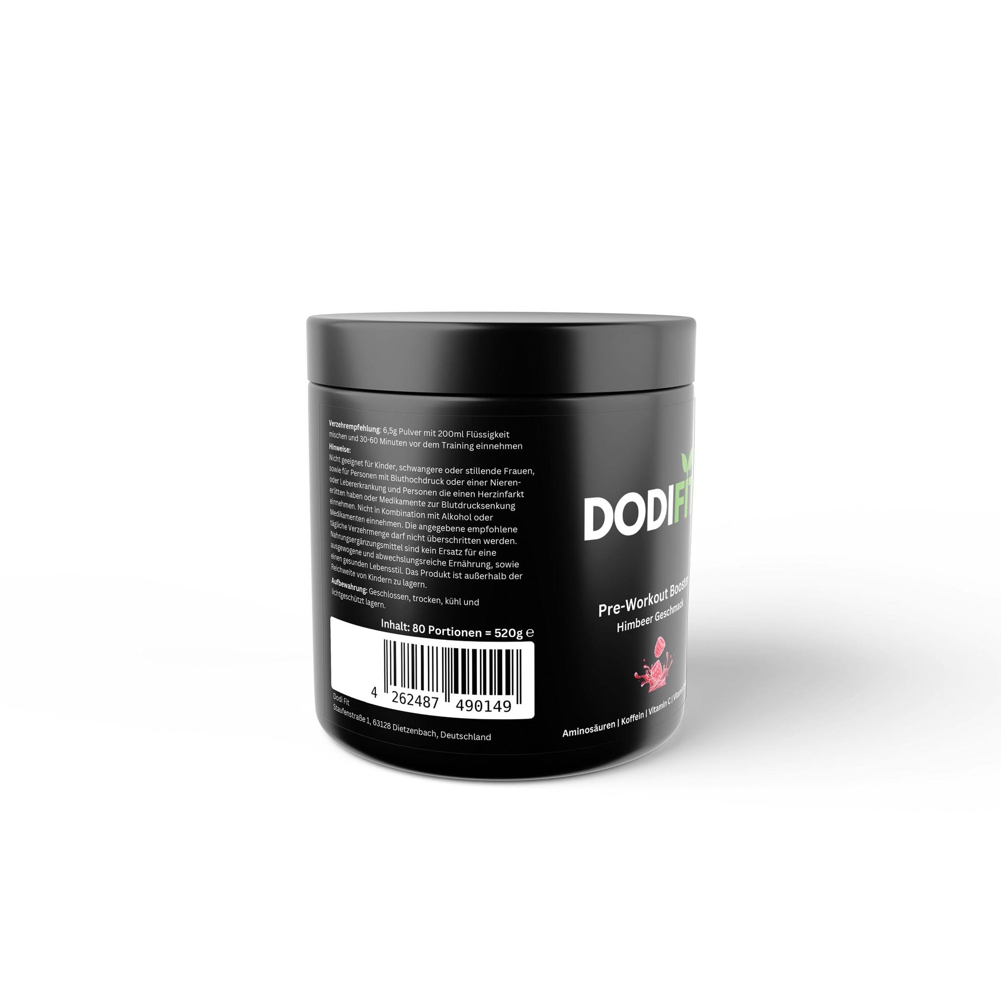 Pre-Workout Booster - Geschmack: Himbeere - Dodi Fit