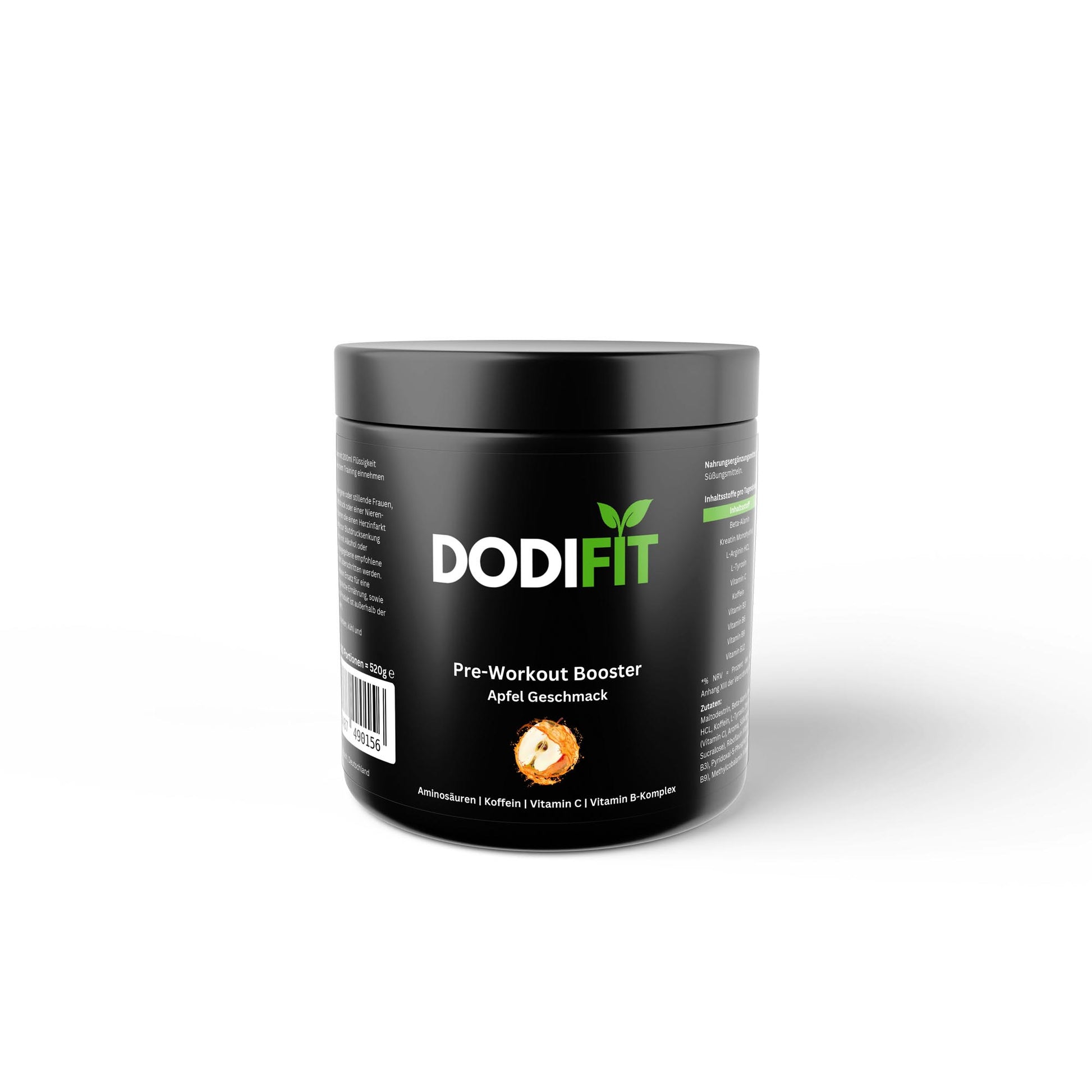 Pre-Workout Booster - Geschmack: Apfel - Dodi Fit