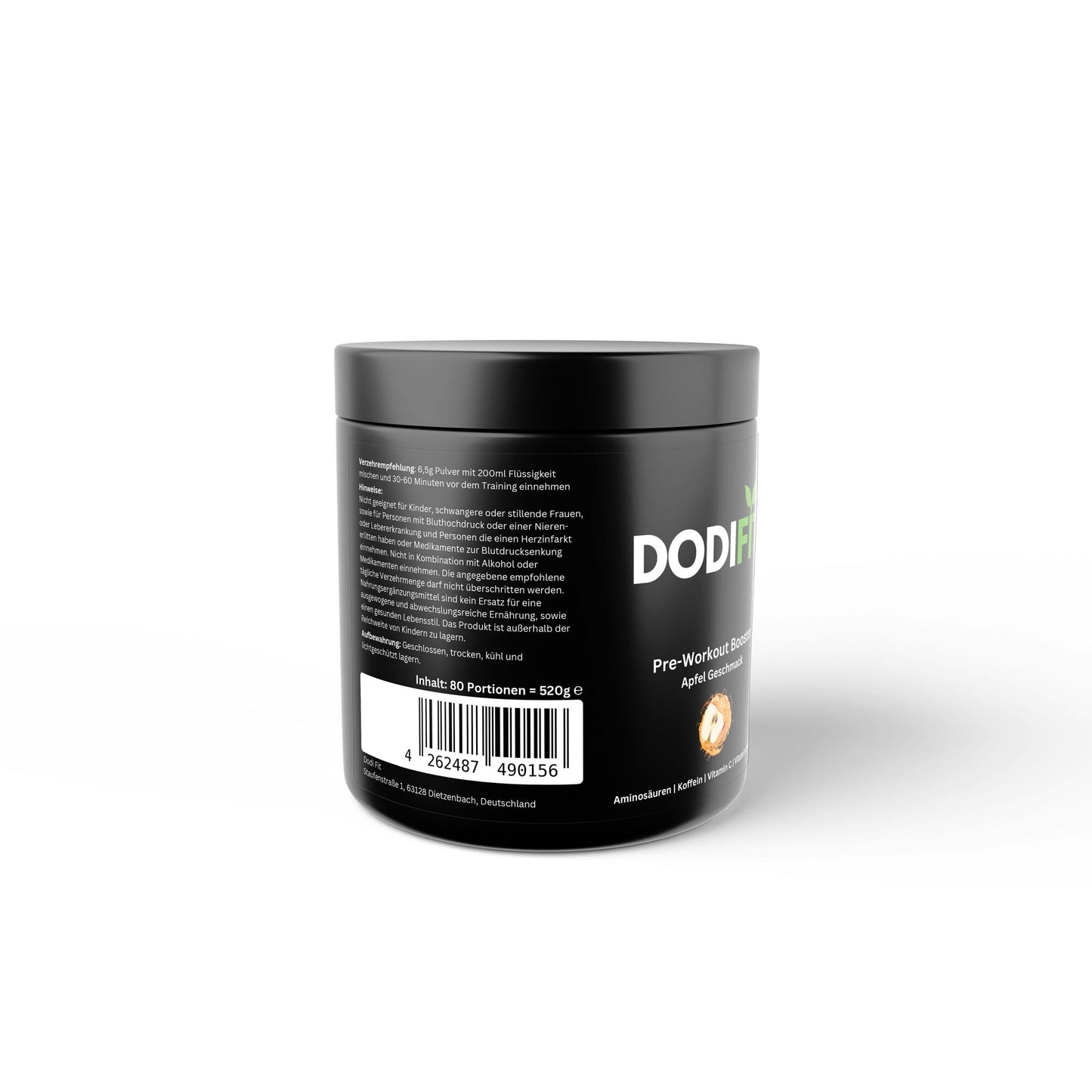 Pre-Workout Booster - Geschmack: Apfel - Dodi Fit