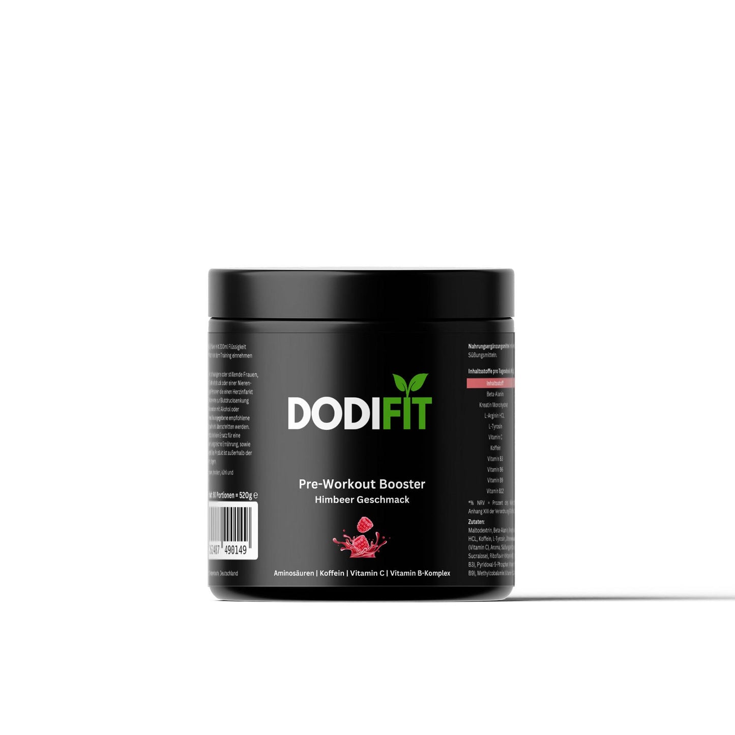 Pre-Workout Booster - Geschmack: Himbeere - Dodi Fit