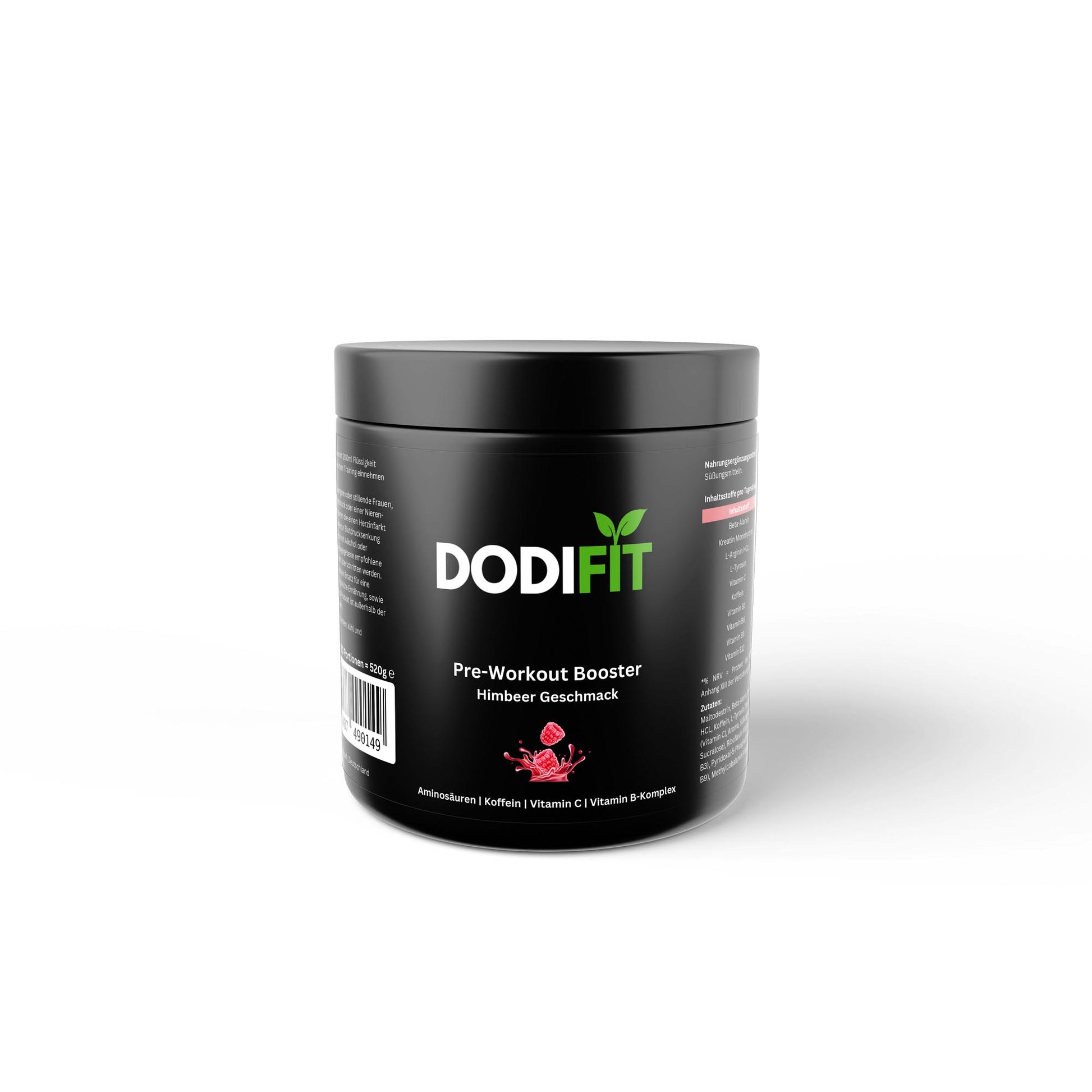 Pre-Workout Booster - Geschmack: Himbeere - Dodi Fit