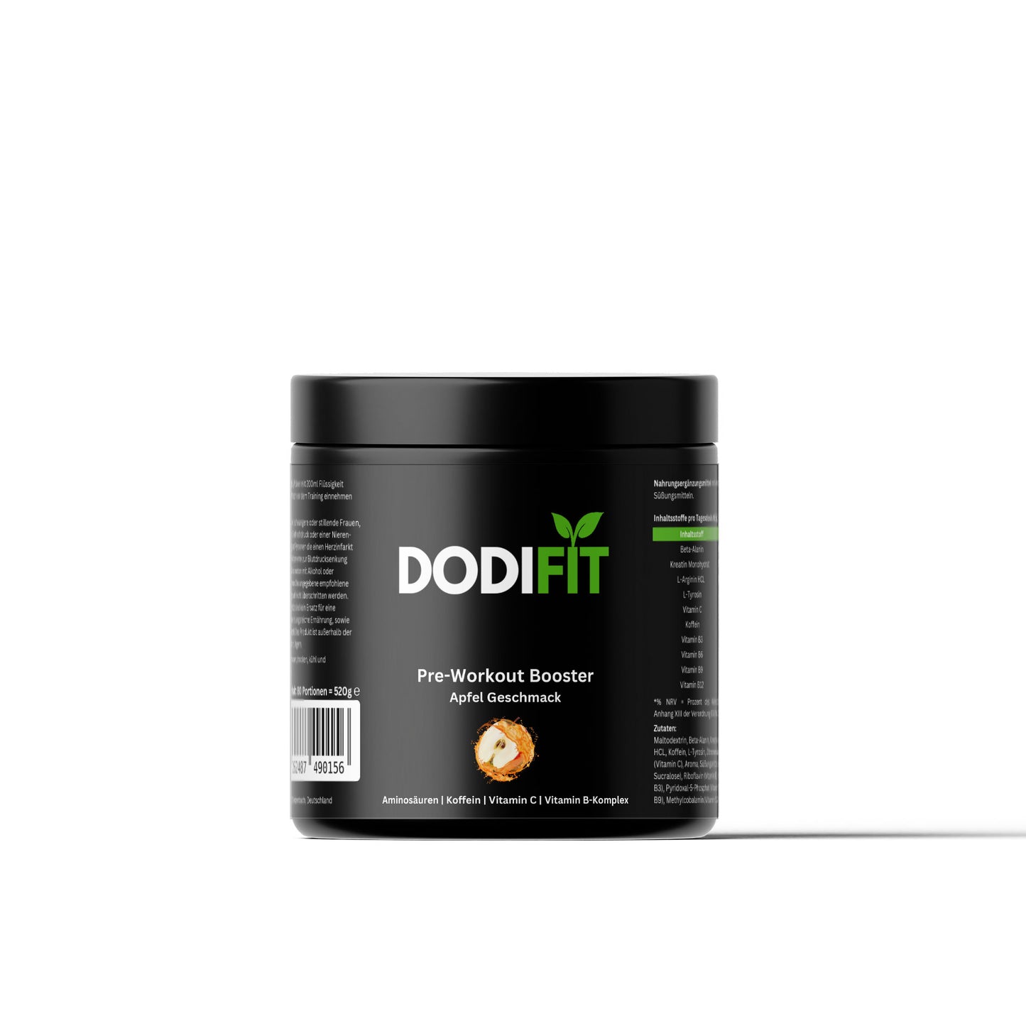 Pre-Workout Booster - Geschmack: Apfel - Dodi Fit