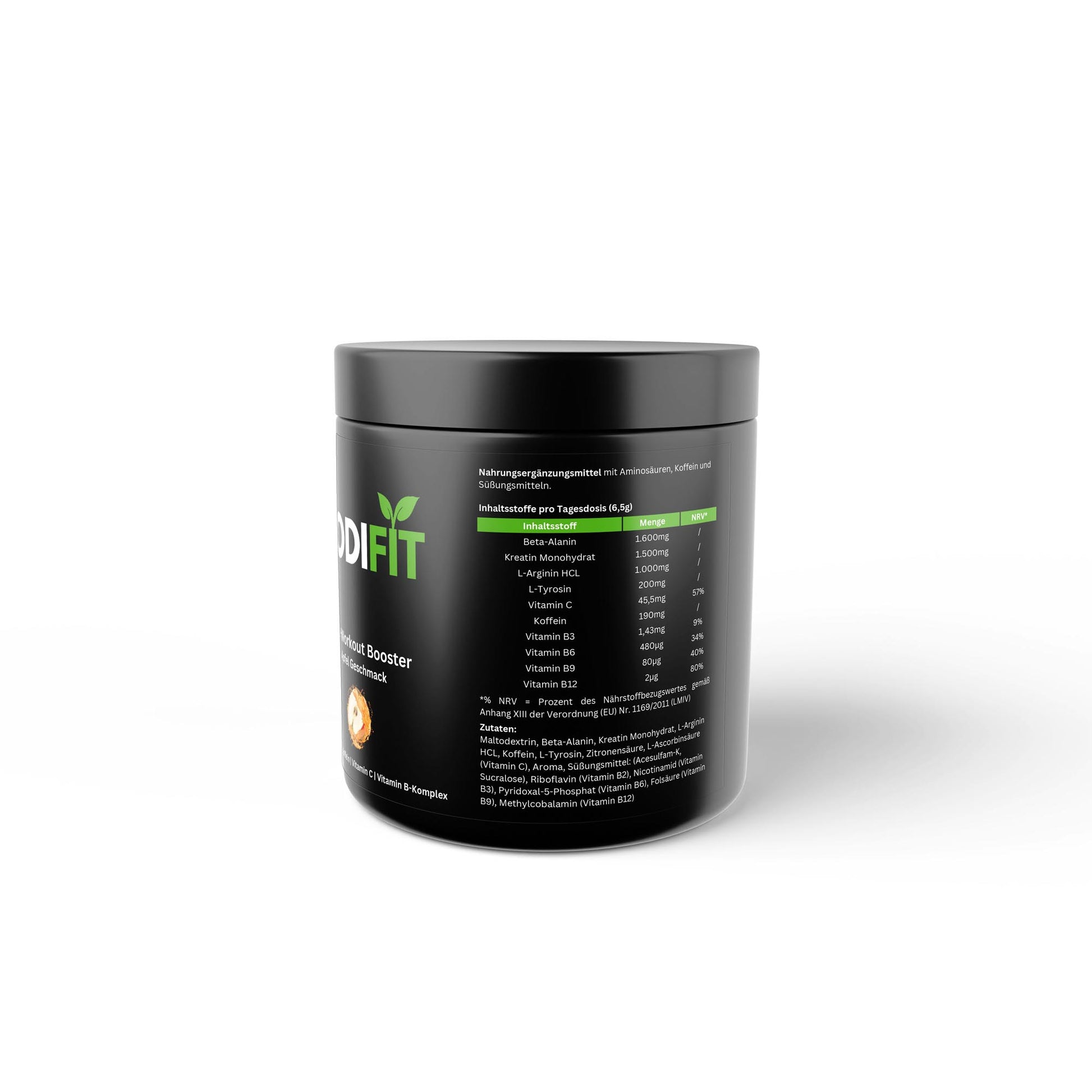 Pre-Workout Booster - Geschmack: Apfel - Dodi Fit